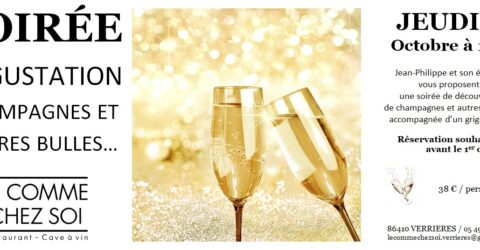 Nouvelle soirée dégustation : Champagnes & autres bulles… - SOIREE DEGUSTATION 03 10 24