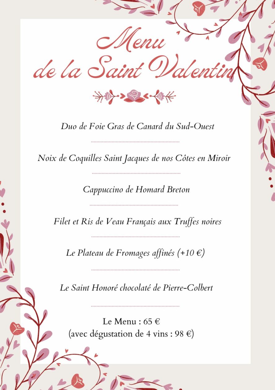 Red Pink Elegant Floral Valentine’s Day Menu (3)